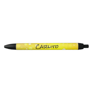 Zwart gele cirkels Tekst Inkt Pen