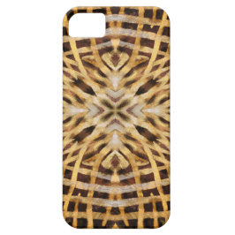 Zwart-gele kaleidoscoop pelpatroon iPhone 11 hoesje