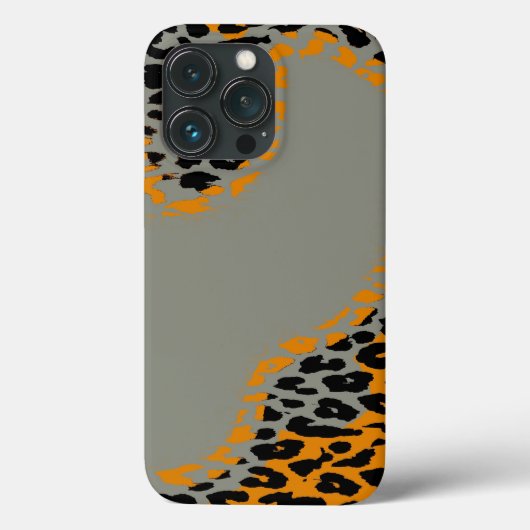 Zwart-gele luipdruk Case-Mate iPhone case (Achterkant)