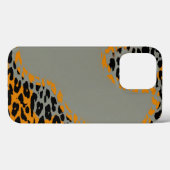 Zwart-gele luipdruk Case-Mate iPhone case (Achterkant (horizontaal))