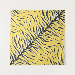 Zwart-gele tijgerstrepen:  dessin. wandkleed