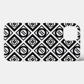 Zwart, gelijkwaardig gebarentaal Geometrisch patro Case-Mate iPhone Case (Achterkant (horizontaal))