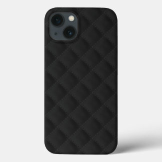 Zwart gelooid leder iPhone 13 hoesje
