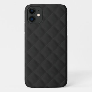 Zwart gelooid leder iPhone 11 hoesje