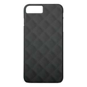 Zwart gelooid leder iPhone 8 plus / 7 plus hoesje