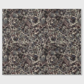 Zwart  gemarmerd papier (Vlak)