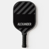 Zwart gepersonaliseerde pickleball paddle (Achterkant)