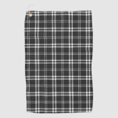 Zwart geruit golfhanddoek (Voorkant)