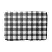 Zwart geruite Buffel Check Pattern Badmat (Voorkant)