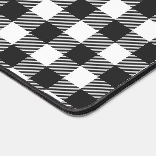 Zwart geruite Buffel Check Pattern Bureaumat (Hoek)