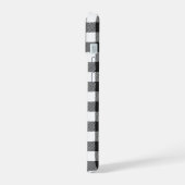 Zwart geruite Buffel Check Pattern iPhone 15 Hoesje (Linkerkant)