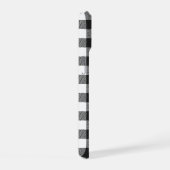 Zwart geruite Buffel Check Pattern iPhone 15 Hoesje (Rechterkant)