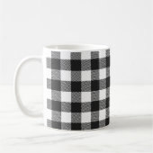 Zwart geruite Buffel Check Pattern Koffiemok (Links)