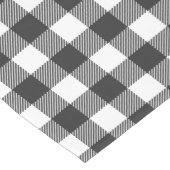 Zwart geruite Buffel Check Pattern Medium Tafelloper (Hoek)