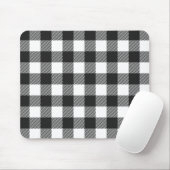 Zwart geruite Buffel Check Pattern Muismat (Met muis)