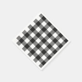 Zwart geruite Buffel Check Pattern Servet (Hoek)