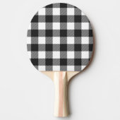 Zwart geruite Buffel Check Pattern Tafeltennisbatje (Voorkant)