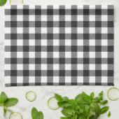 Zwart geruite Buffel Check Pattern Theedoek (Gevouwen)