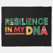 Zwart Geschiedenis Erfgoed Plush Throw Fleece Deke (Voorkant (Horizontaal))