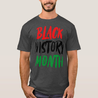 Zwart Geschiedenis Maand 1 T-shirt
