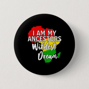 Zwart Geschiedenis Maand Afro-Amerikaans Blm Junet Ronde Button 5,7 Cm
