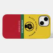 Zwart Geschiedenis Maand Afro-Amerikaanse gebogen  Case-Mate iPhone Case (Achterkant (horizontaal))