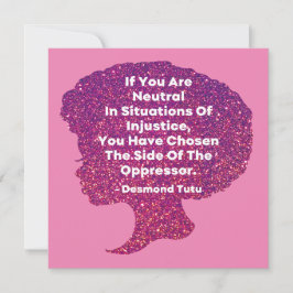 Zwart Geschiedenis Maand - Desmond Tutu Kaart
