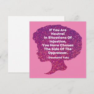 Zwart Geschiedenis Maand - Desmond Tutu Kaart