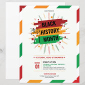 Zwart Geschiedenis Maand Flyer (Voorkant / Achterkant)