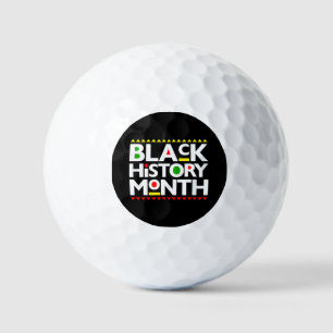 Zwart Geschiedenis Maand Melanine Mannen Vrouwen M Golfballen