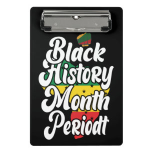 Zwart Geschiedenis Maand Melanine Mannen Vrouwen M Mini Klembord