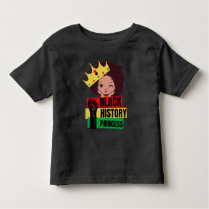 Zwart Geschiedenis Maand Prinses Zwart Meisje Magi Kinder Shirts