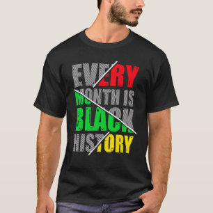 Zwart Geschiedenis Maand Trots Zwart Afrikaans Mel T-shirt