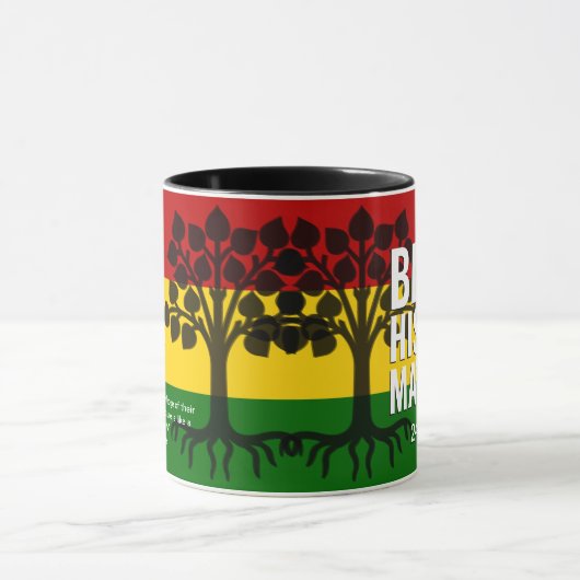 Zwart Geschiedenis Matters MONOGRAM Marcus Garvey  Mok (Midden)