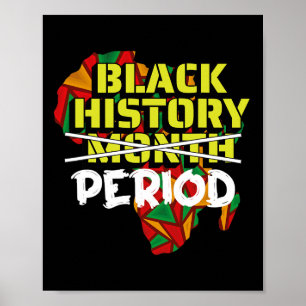 Zwart Geschiedenis Periode Zwart Geschiedenis Maan Poster