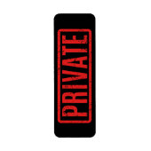 Zwart gestempeld private label (Voorkant)