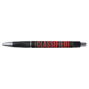 Zwart gestempelde geheime pen