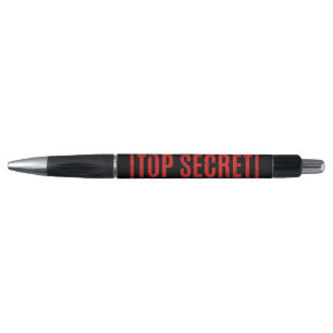 Zwart gestempelde Top Secret Pen