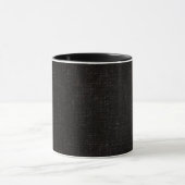 Zwart getextureerde vaste kleur mok (Midden)