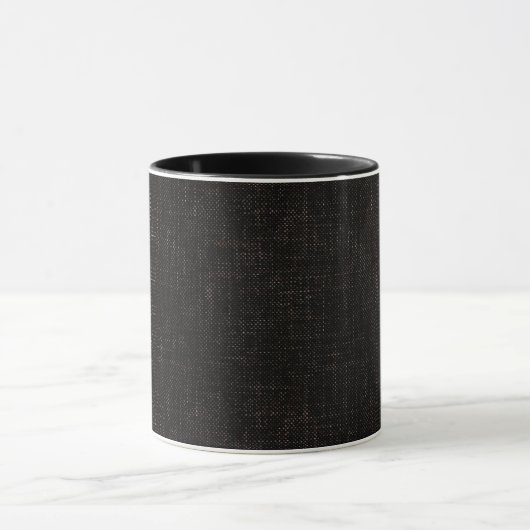 Zwart getextureerde vaste kleur mok (Midden)