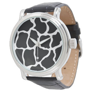 Zwart Giraffe horloge