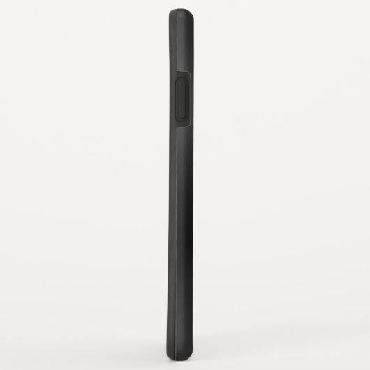 Zwart glanzend faux roestvrij staal Case-Mate iPhone case (Achterkant/rechts)