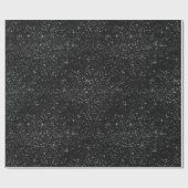 Zwart glitterpapier cadeaupapier (Vlak)