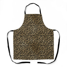 Zwart Gold Glam Leopard Print