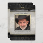 Zwart Gold hedendaags sympathie Hartelijk dank Bedankkaart (Voorkant / Achterkant)