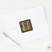  zwart/Gold Letter "B" — Sticker (Envelop)