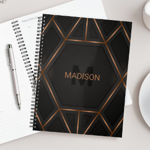 Zwart Gold Luxe Abstract minimaal Planner