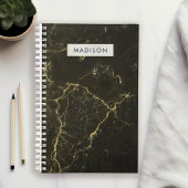 Zwart Gold Marble - Aangepast bedrijf Planner