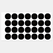 Zwart Gold Modern Script Girly Monogram Naam Labels (Vel)