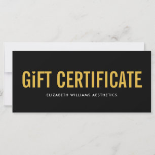Zwart Gold Simple Cadeaubon